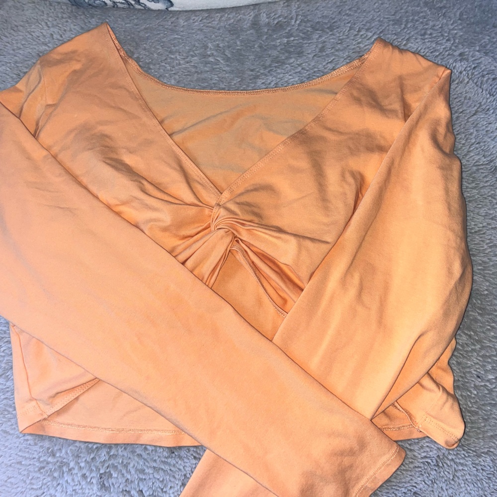 light orange american eagle reversible twist top